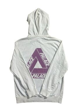 Palace Reacto Colour Tri-Ferg Hoodie L Double Sided Light Blue White Purple Rare